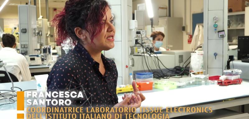 Francesca Santoro, ingeniera biomédica del IIT. Créditos: Ideas Italy.