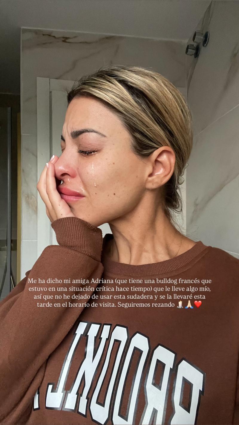 Oriana Marzoli llorando por Cocco - Instagram