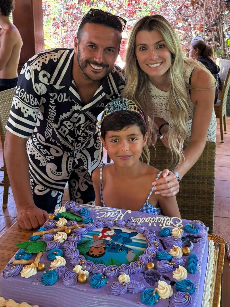 Pedro y su exmujer junto a Marc