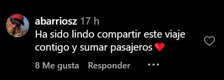 El mensaje de Andrés Barrios a Soledad Onetto