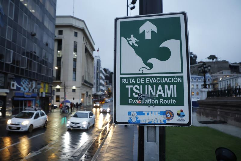 Alerta de tsunami en Chile.