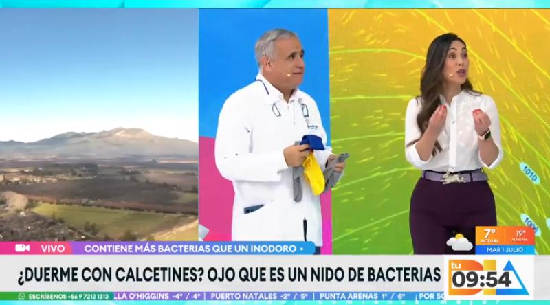 El doctor Ugarte explica los peligros de dormir con calcetines.