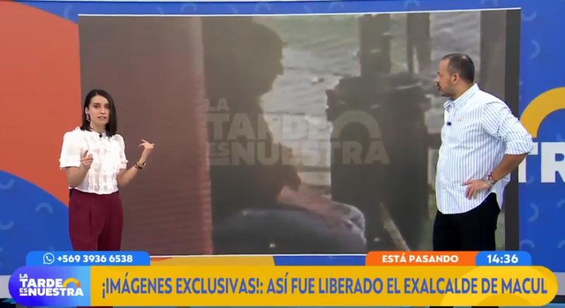 Imágenes exclusivas de la liberación del exalcalde de Macul.