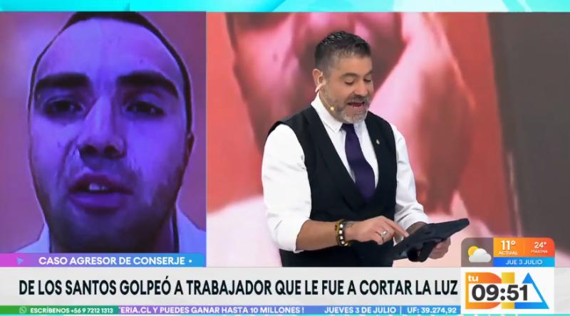 El amplio prontuario de Martín de los Santos.