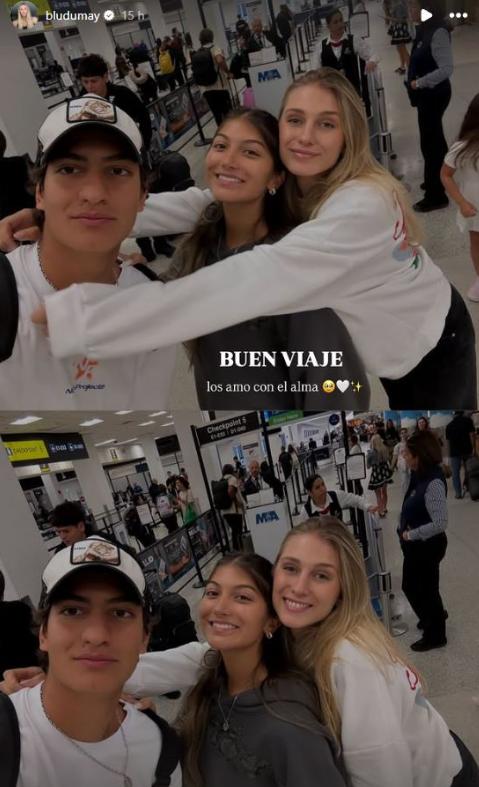 Blu Dumay despidió a sus hermanos Mía e Iván - Instagram