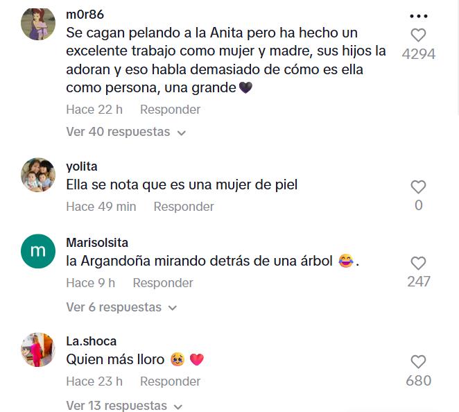 Reacciones que generó el video de Anita Alvarado.