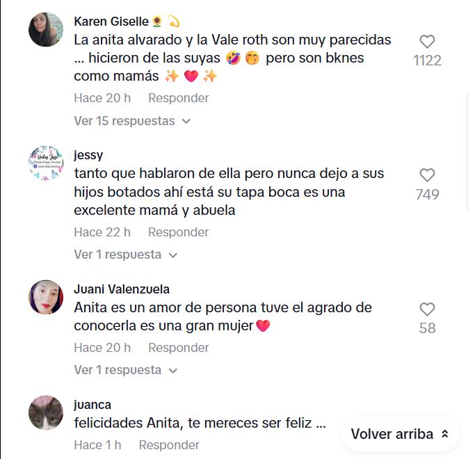 Reacciones que generó el video de Anita Alvarado.