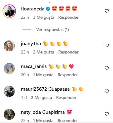 Algunas de las reacciones que generaron las fotos de Marcela Vacarezza - Instagram