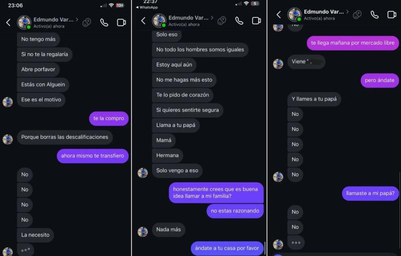 Los mensajes de Edmundo Varas a su expareja - Fotech