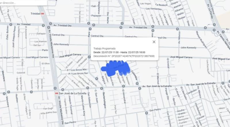 Corte de luz - La Florida.