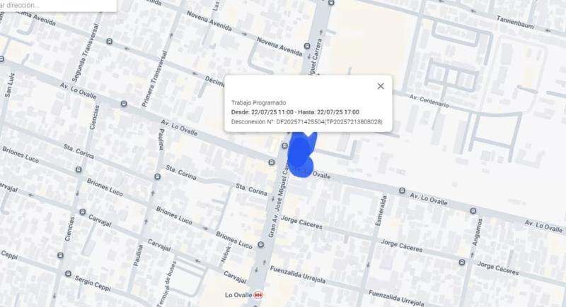 Corte de luz - La Cisterna.