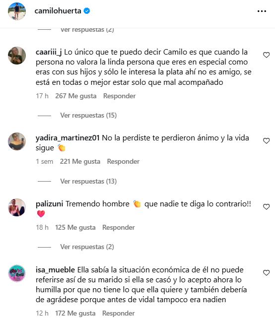 Camilo Huerta recibió inesperado apoyo tras quiebre con Marité Matus - Instagram