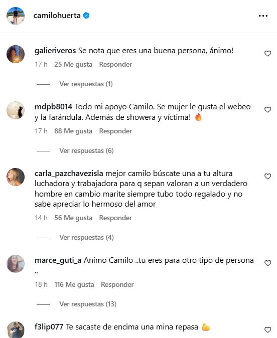 Camilo Huerta recibió inesperado apoyo tras quiebre con Marité Matus - Instagram