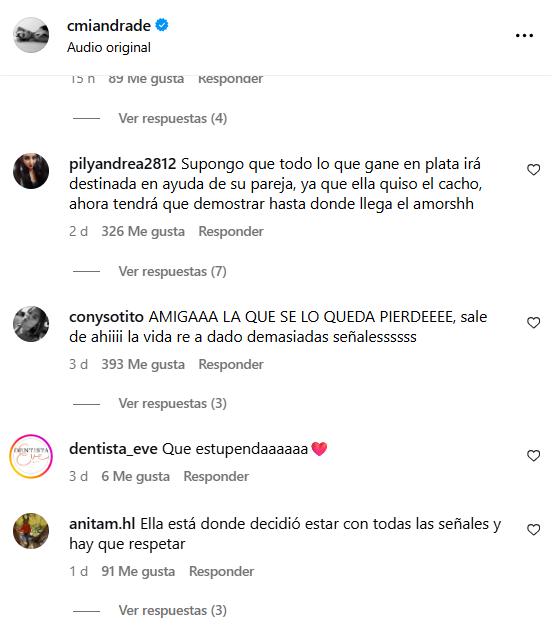 Así quedaron las redes sociales de Camila Andrade tras polémica de Francisco Kaminski - Instagram