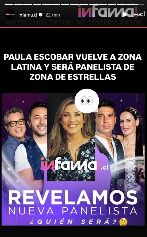 Paula Escobar reemplazará a Daniella Campos en Zona de Estrellas - Infama
