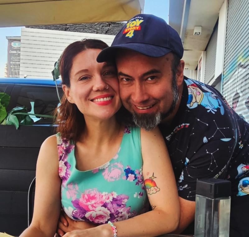 Lalo Ibeas, exitoso cantante nacional y su exesposa Estefanía Opazo.