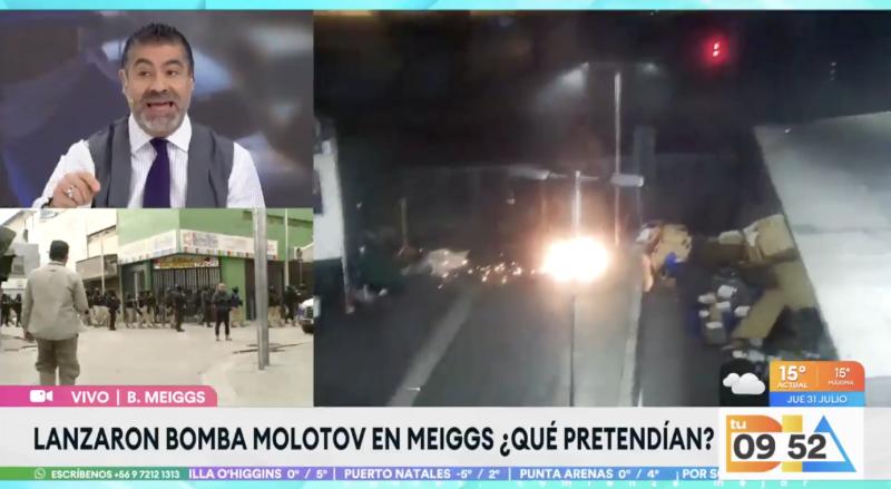 Revelan identidad de uno de los detenidos implicados en lanzamiento de molotov en Meiggs.
