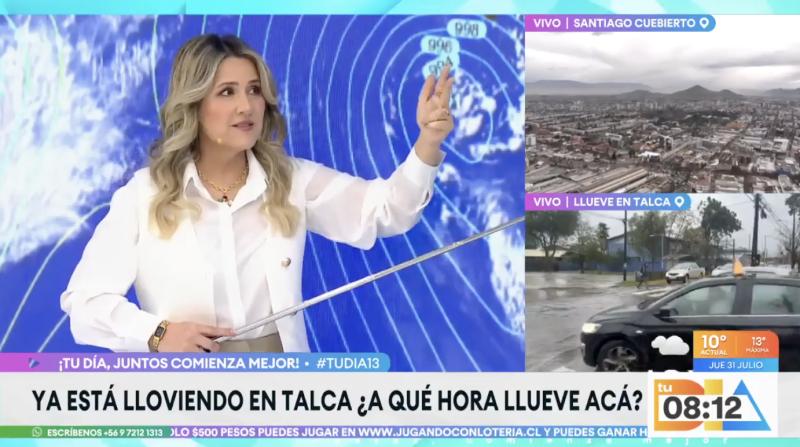 Michelle Adam entrega un nuevo informe del tiempo.