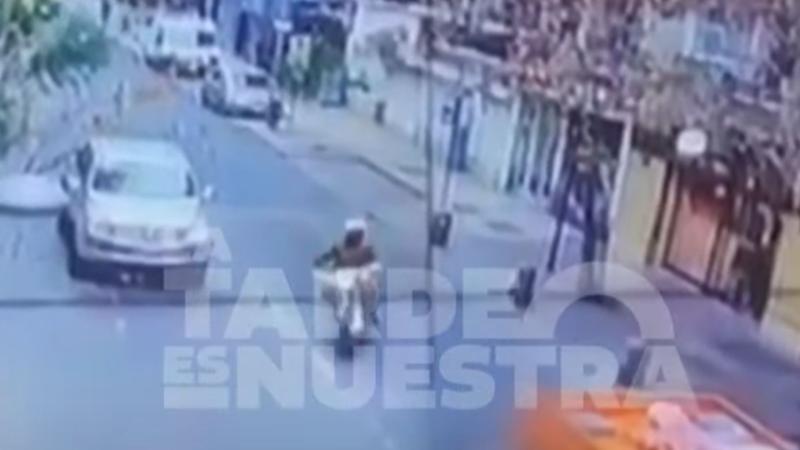 Carabinero atropellado en Santiago