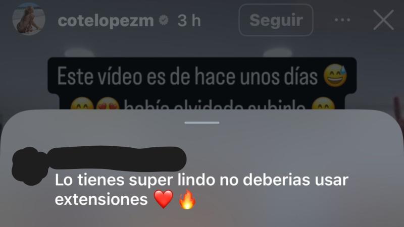 Critica a Coté López en Instagram