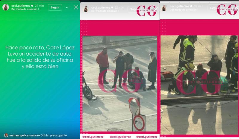 Cecilia Gutiérrez exhibe imágenes de accidente de Coté López.