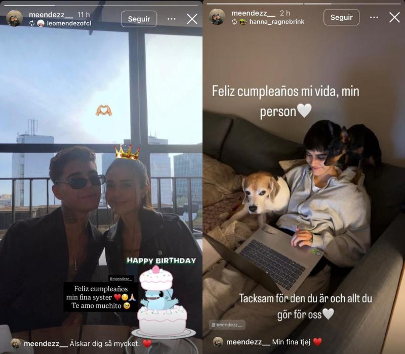 Saludos de Leo y pareja de Eva Méndez.