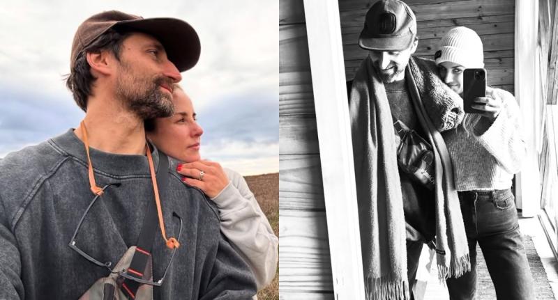 Fran Masanes, expareja de Claudio Castellón, junto a Emilio Edwards - Instagram