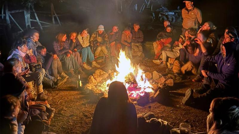 Pangal Andrade y su familia en "El Clan"