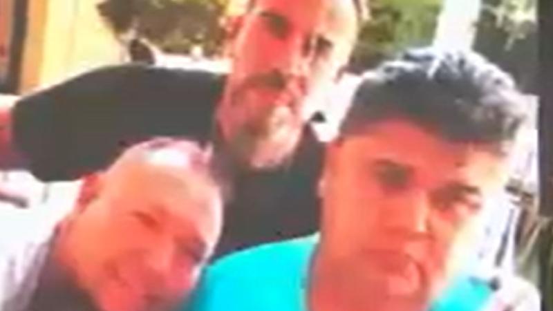 Francisco Kaminski con el "Rey de Meiggs" y Wilson Verdugo Díaz