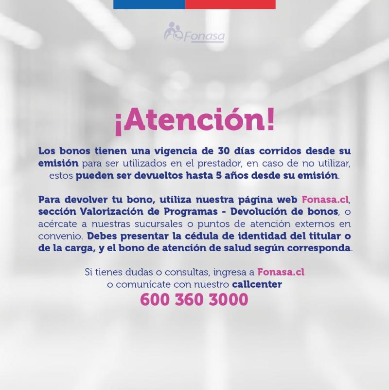 Bono Fonasa por internet - Fondo Nacional de Salud