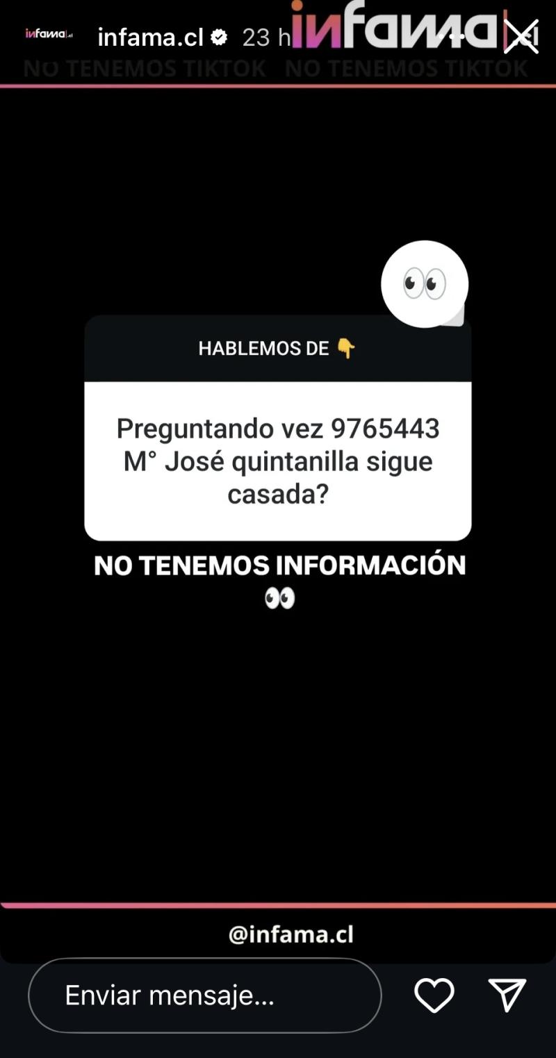 Capturas de Infama - Instagram