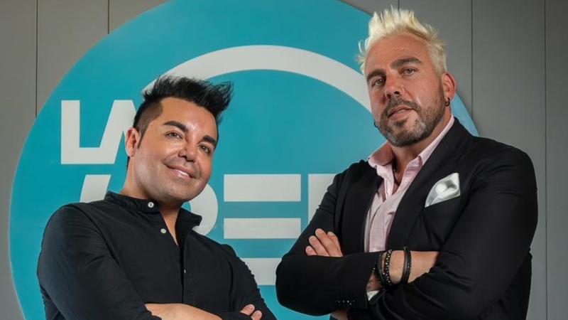 Francisco Kaminski y su amigo Iván Martínez