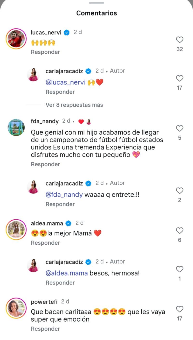 Carla Jara y Lucas Nervi - Instagram