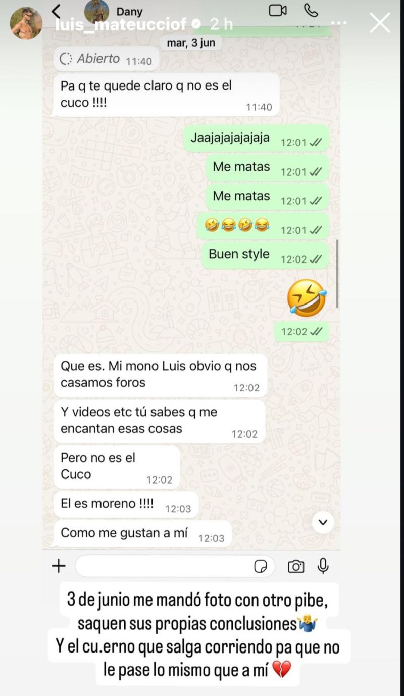 La conversación de Luis Mateucci y Daniela Aránguiz