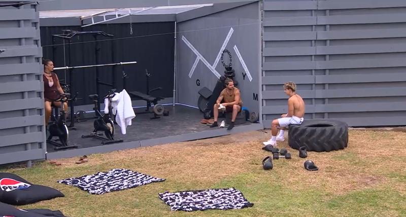 Marlen, Princeso y Diego en el gimnasio