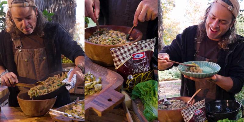 Cómo preparar pasta integral con shawarma de pollo al horno paso a paso
