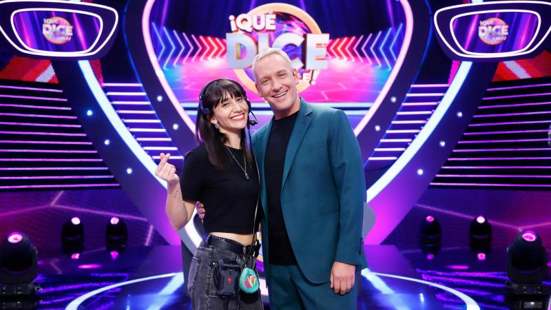 Martín Cárcamo y Viviana Paulina en "¡Qué Dice Chile!"