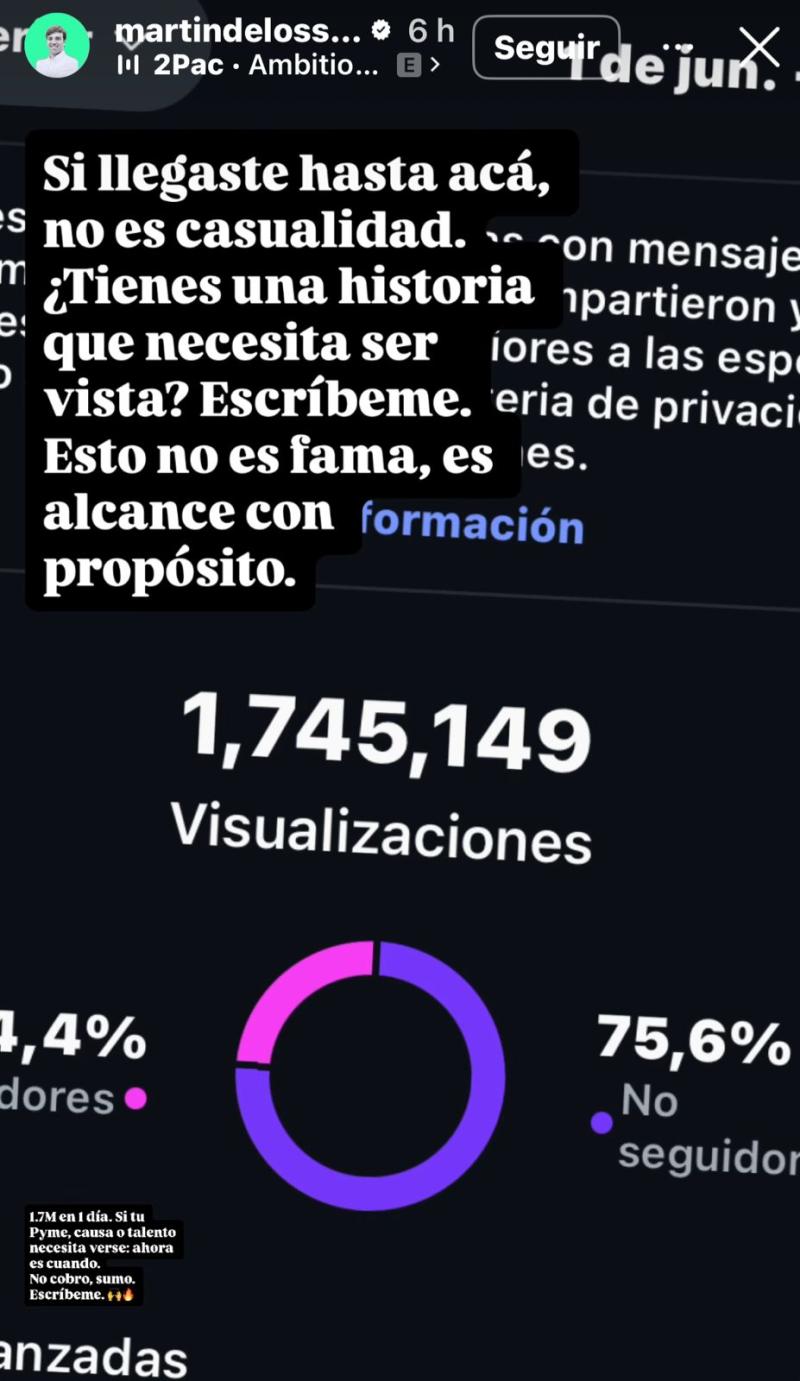 Las redes sociales de Martín de los Santos