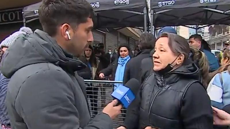 Vecina que encaró a Mario Desbordes