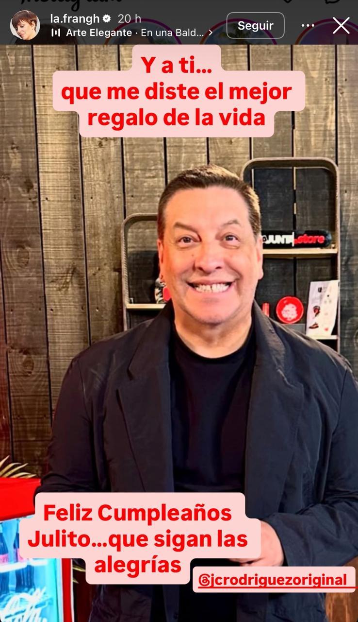 Historia Fran García-Huidobro sobre Julio César Rodríguez | Instagram
