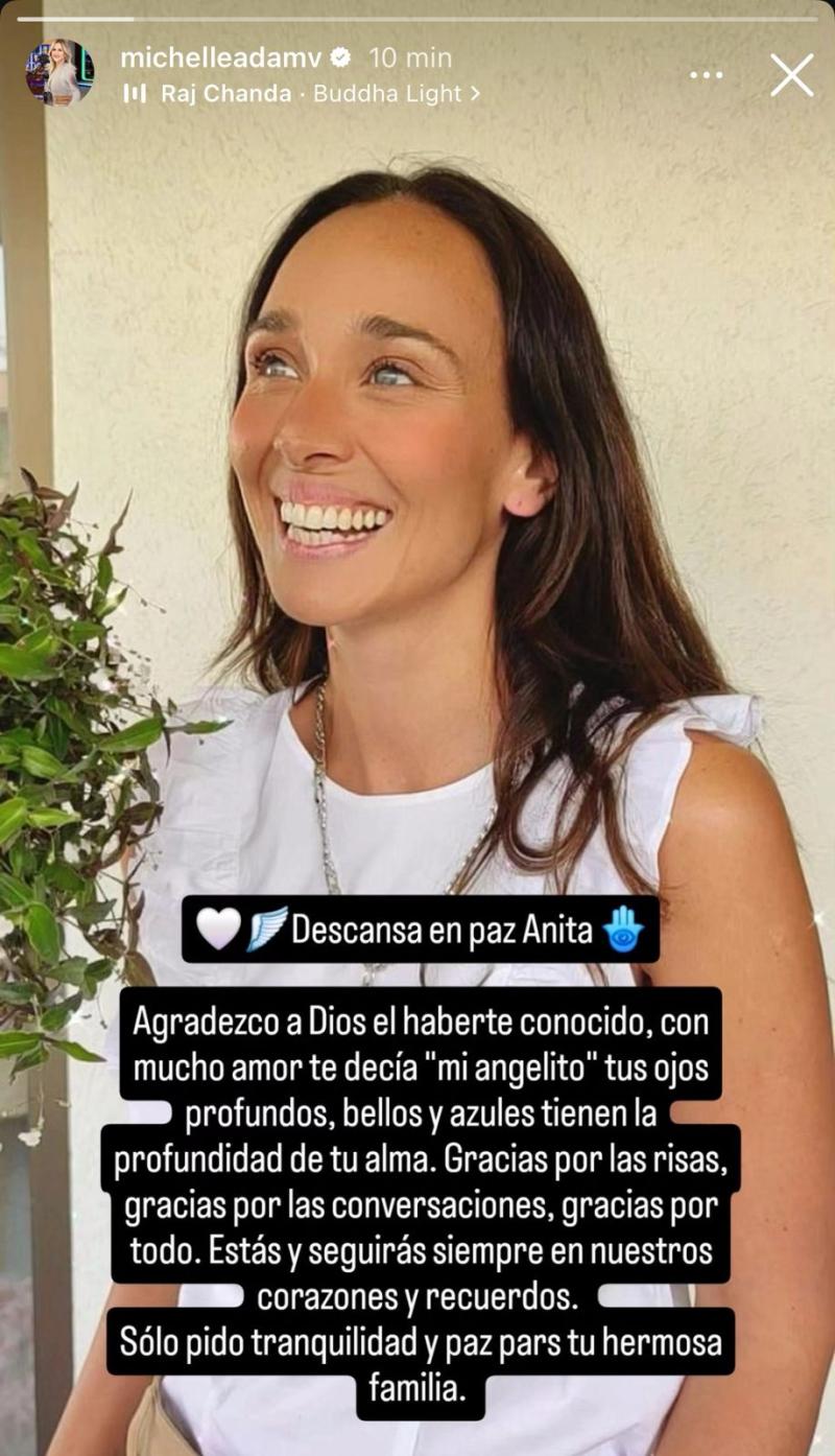 Michelle Adam compartió triste noticia en redes sociales - Instagram