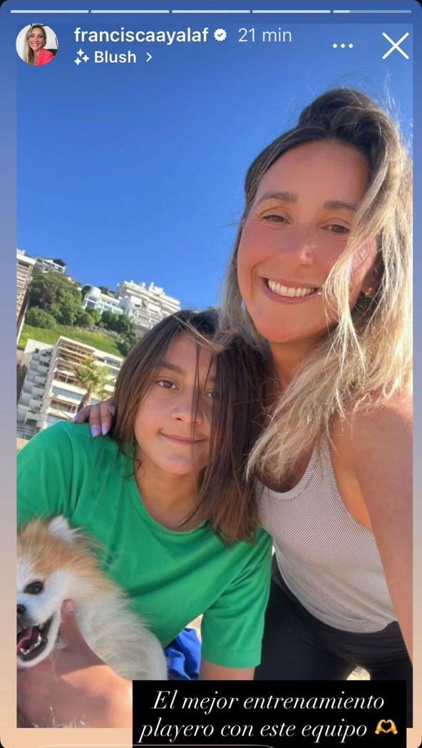 Fran Ayala junto a su hijo con Hotuiti Teao - Instagram