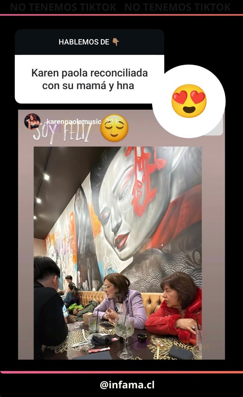 Karen Paola se reconcilió con su madre y su hermana - In Fama