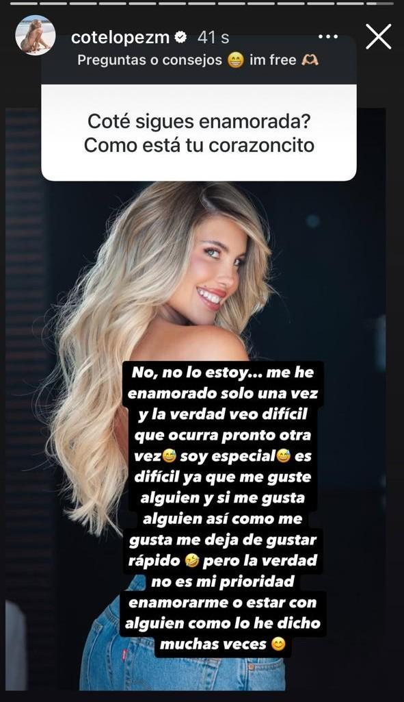 Coté López responde a íntima pregunta sobre situación amorosa - Instagram