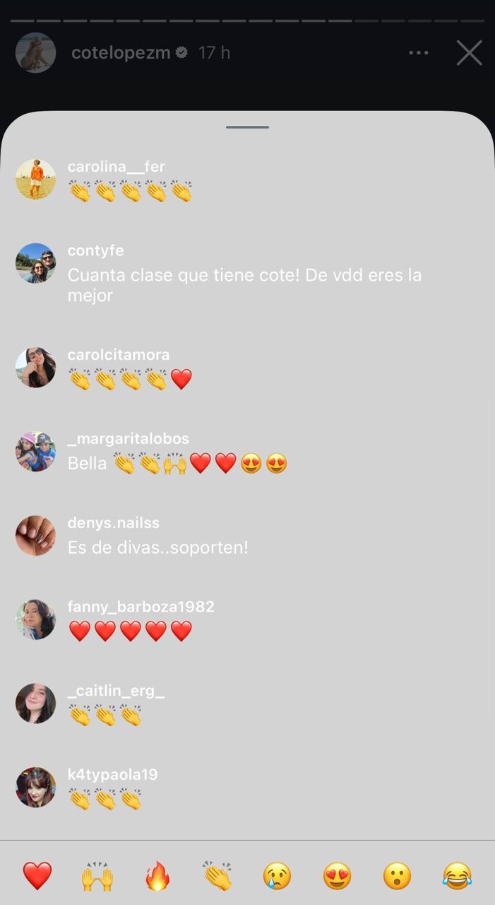 Coté López fue aplaudida por su respuesta sobre Disley