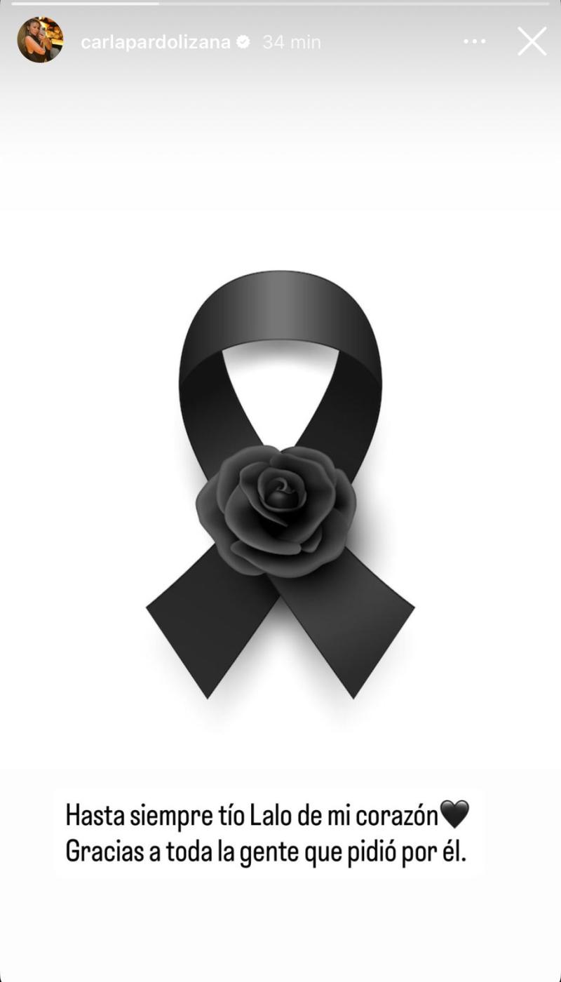 Carla Pardo lamentó triste pérdida en redes sociales - Instagram