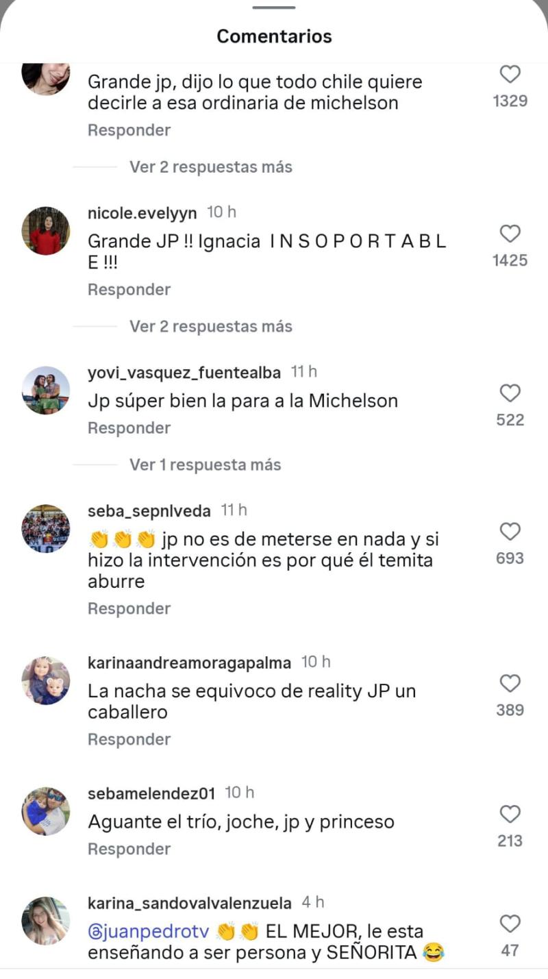 Comentarios de redes sociales