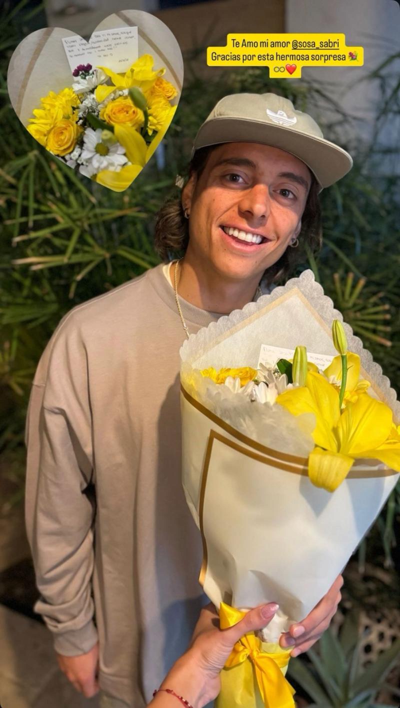 Joaquín Montecinos recibió especial sorpresa de Sabrina Sosa - Instagram