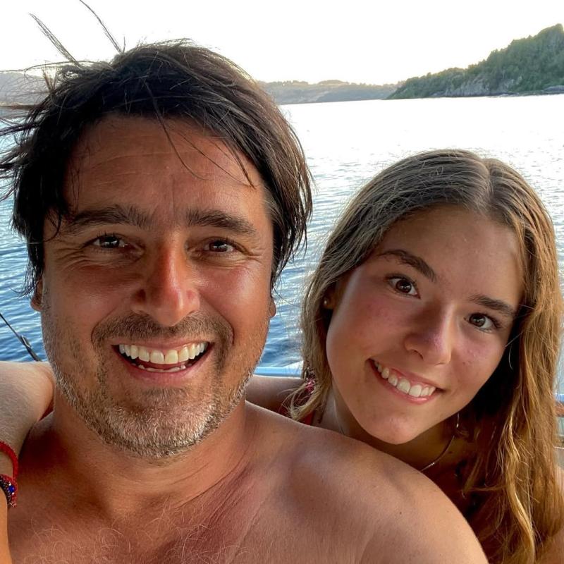 Jorge Zabaleta junto a su hija Milagros - Instagram