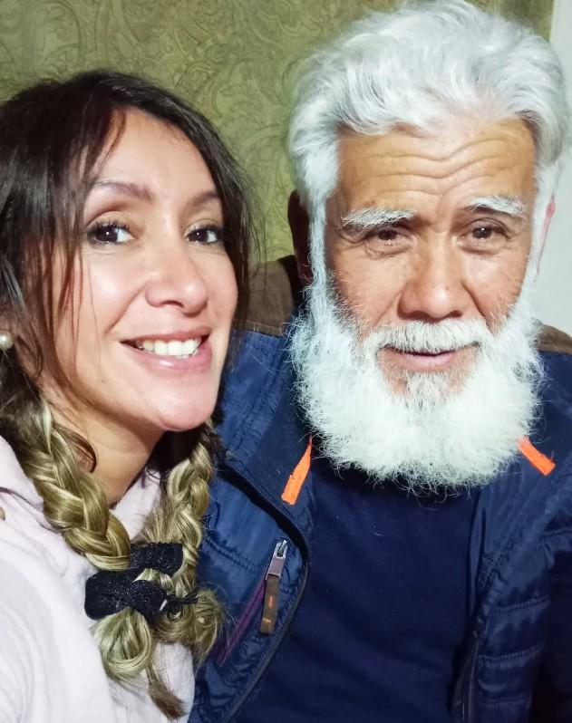 Angélica junto a su padre | Instagram